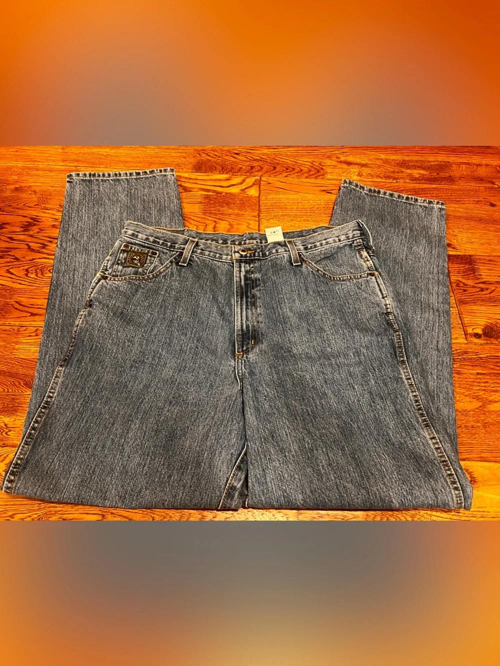 Cinch Men's Green Tag Label Medium Wash Relaxed Fit 100% Cotton Original Jeans